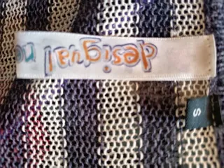 Chaqueta Desigual Rayas Flores Lentejuelas