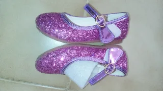 Scarpette bambina glitter viola tg 25
