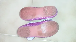 Scarpette bambina glitter viola tg 25