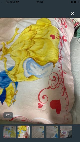 Edredón Cama Niña Disney Princesas