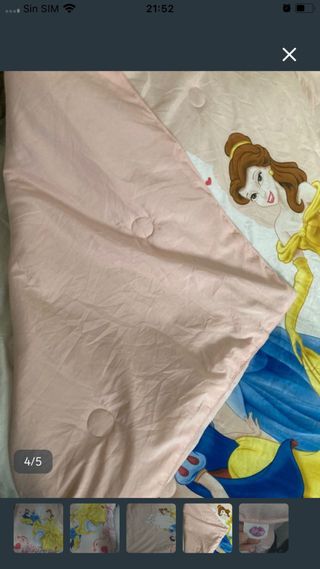 Edredón Cama Niña Disney Princesas