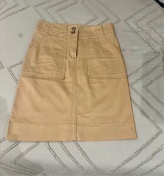 Falda marrón Massimo Dutti