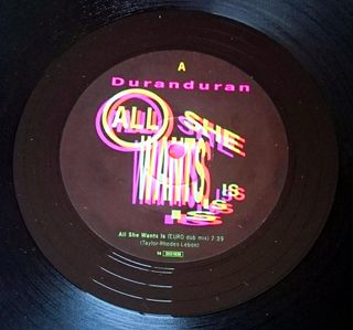 MAXI SINGLE DURAN DURAN ALL SHE WANT IS 1988