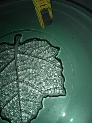 Juego de 4 platos decorativos de cristal