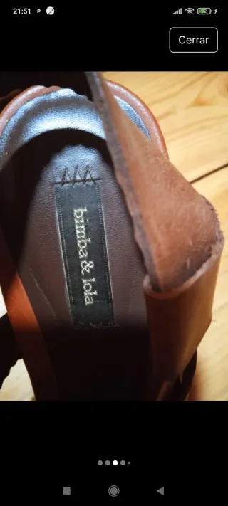 Sandalias de tacón marrones