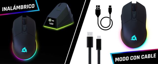 Mouse Wireless KLIM Blaze Pro RGB Ricaricabile