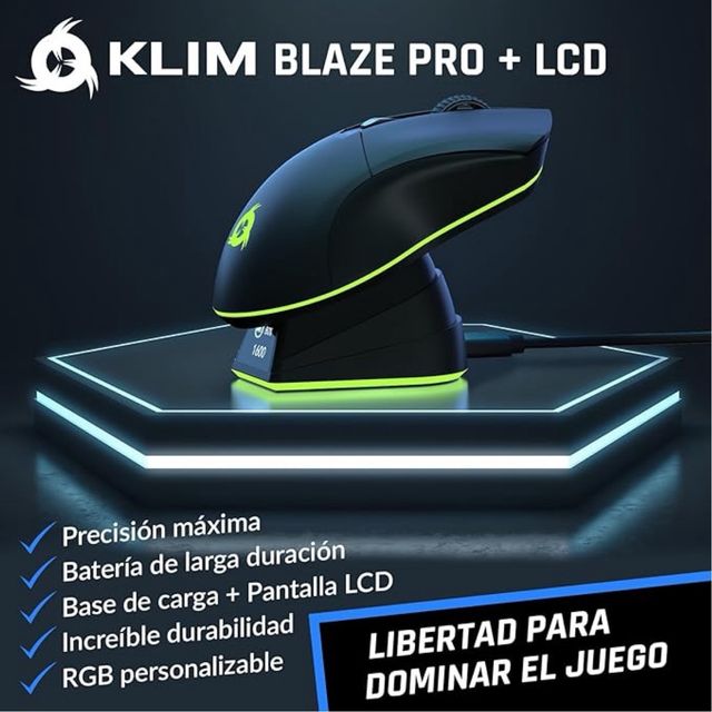 Mouse Wireless KLIM Blaze Pro RGB Ricaricabile
