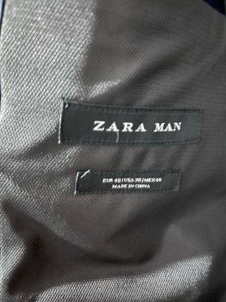 Traje Zara Azul Marino Hombre