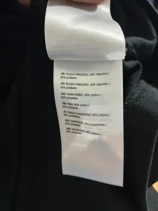 Camiseta FILA negra con estampada trasero Talla S