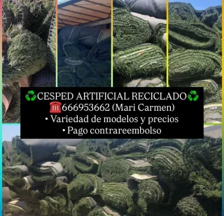 Césped artificial reciclado