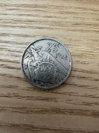 Moneda 25 pesetas España 1957-1972