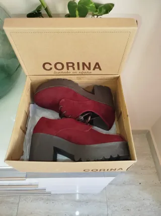 Botines Corina Burdeos Talla 36