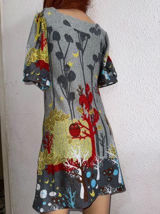 Vestido Lavand Talla S boho Estampado Bosque mujer