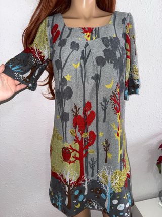 Vestido Lavand Talla S boho Estampado Bosque mujer