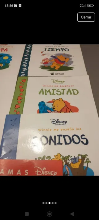 Lote 7 libros de Whinnie de pooh educativos