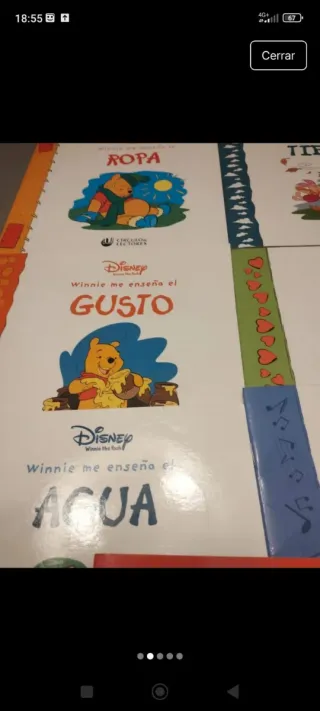 Lote 7 libros de Whinnie de pooh educativos