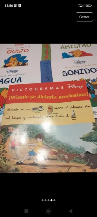 Lote 7 libros de Whinnie de pooh educativos