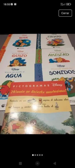 Lote 7 libros de Whinnie de pooh educativos