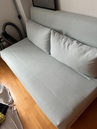 Sofá Cama 2 Plazas Verde Agua