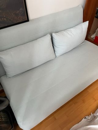 Sofá Cama 2 Plazas Verde Agua