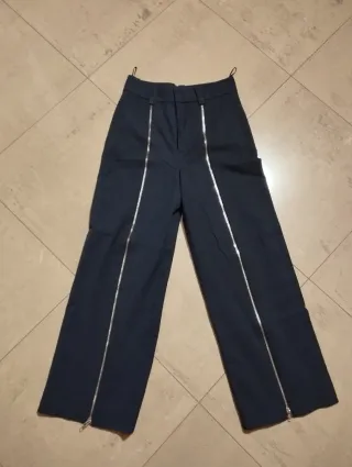 Pantaloni Zara vita alta con zip