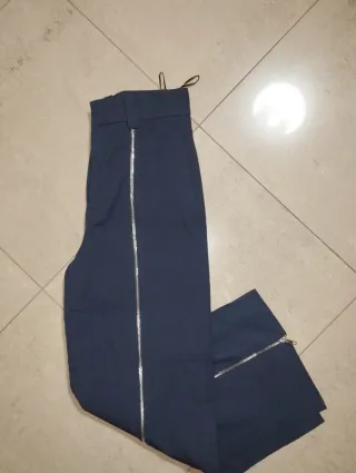 Pantaloni Zara vita alta con zip