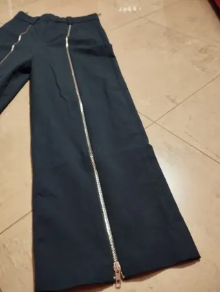 Pantaloni Zara vita alta con zip