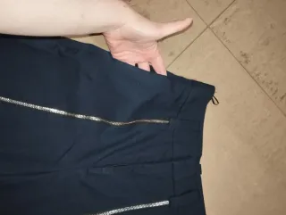 Pantaloni Zara vita alta con zip
