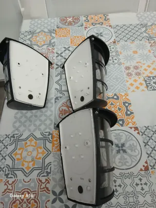 Aplique terraza cubierta negro