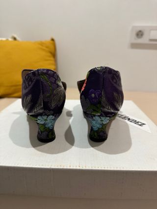 Traje de Fallera Morado con plata.