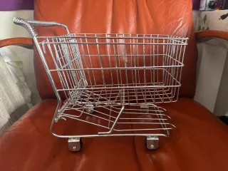 Carrito decorativo 16/17/25 cm de compras metálico