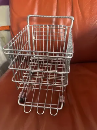 Carrito decorativo 16/17/25 cm de compras metálico