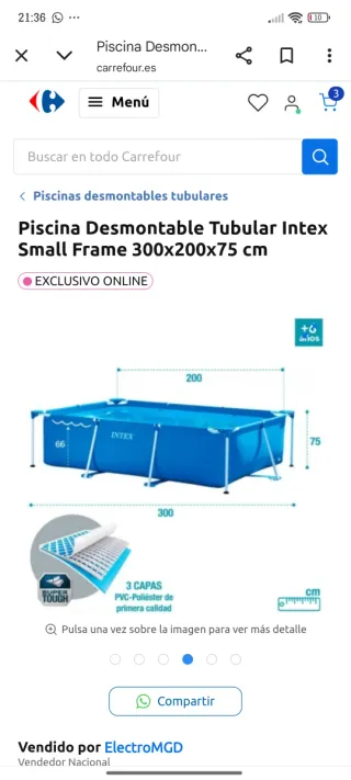Piscina Desmontable Intex Small Frame