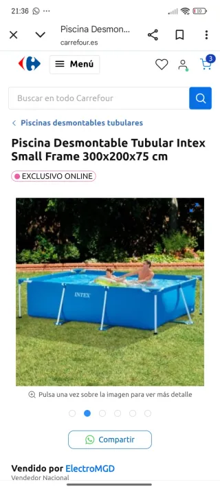 Piscina Desmontable Intex Small Frame