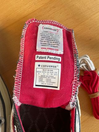 Zapatillas Converse Blancas y Rojas