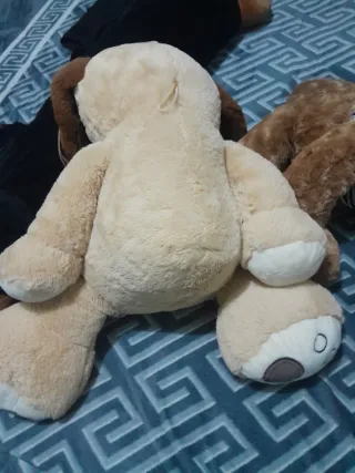 Peluche perro Bimán marrón y blanco