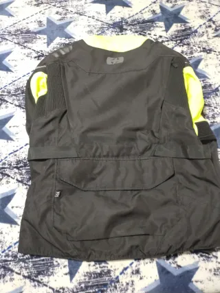 Chaqueta Moto Negra y Flúor. Talla 2XL.