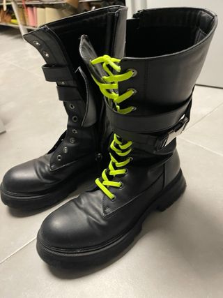 Botas militares altas mujer talla 38