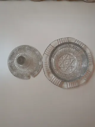 Formaggera vintage in cristallo