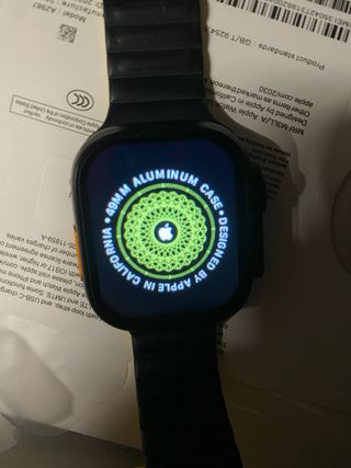 Smart Watch Ultra Nero/Arancione (Leggi bene)