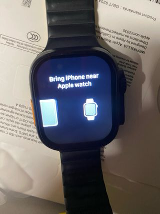 Smart Watch Ultra Nero/Arancione (Leggi bene)