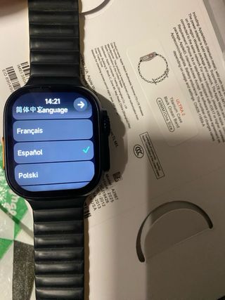 Smart Watch Ultra Nero/Arancione (Leggi bene)