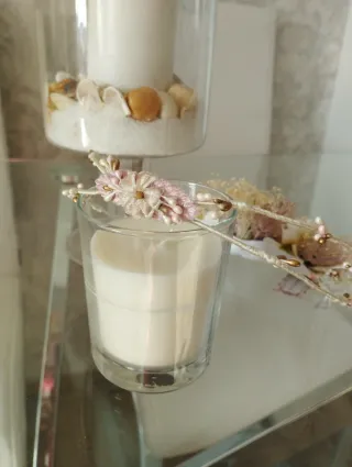 Corona de comunión flores rosas y blancas