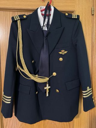 Traje de comunión niño azul marino
