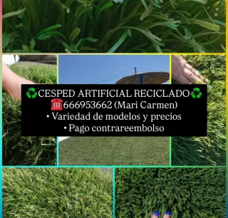 Erba artificiale riciclata