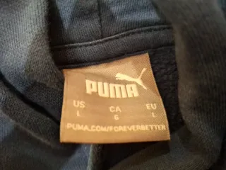 Felpa Puma blu con cappuccio