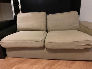 Sofá de 2 plazas beige