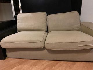 Sofá de 2 plazas beige