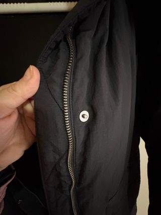 Anorak impermeable Zara negro