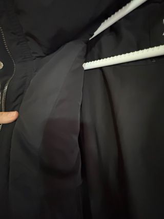 Anorak impermeable Zara negro